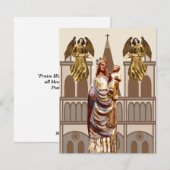 Cartes Pour Fêtes Annuelles Noël chrétien médiéval (Devant / Derrière)