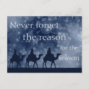 Cartes Pour Fêtes Annuelles Noël chrétien traditionnel, trois hommes sages