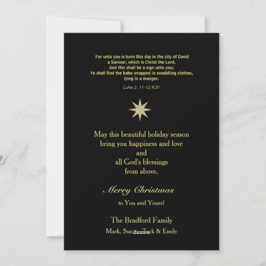 Cartes Pour Fêtes Annuelles Noël Christian Manger Salutation (Dos)