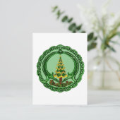 Cartes Pour Fêtes Annuelles Noël Claddagh (Debout devant)