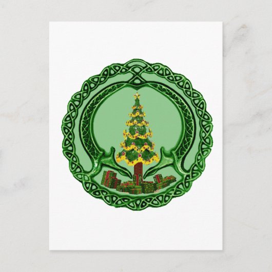 Cartes Pour Fêtes Annuelles Noël Claddagh (Devant)