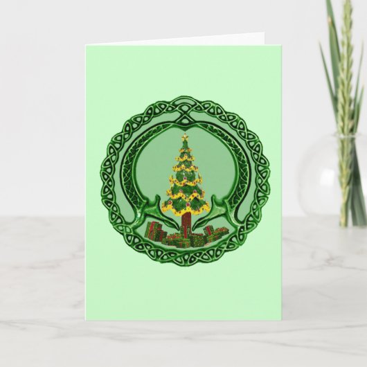 Cartes Pour Fêtes Annuelles Noël Claddagh (Devant)