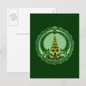 Cartes Pour Fêtes Annuelles Noël Claddagh (Devant / Derrière)