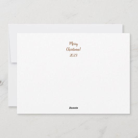 Cartes Pour Fêtes Annuelles Noël classique (Dos)