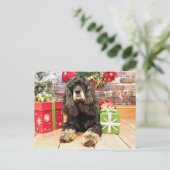 Cartes Pour Fêtes Annuelles Noël - Cocker Spaniel - Marley (Debout devant)