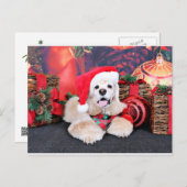 Cartes Pour Fêtes Annuelles Noël - Cocker Spaniel - Tobey (Devant / Derrière)