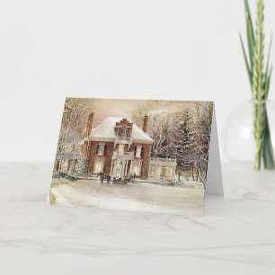 Cartes Pour Fêtes Annuelles Noël colonial vintage