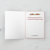 Cartes Pour Fêtes Annuelles Noël Corgi Sable (Intérieur)