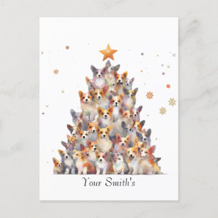 Cartes Pour Fêtes Annuelles Noël Corgies