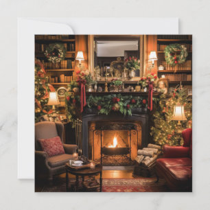 Cartes Pour Fêtes Annuelles Noël cosy à la maison