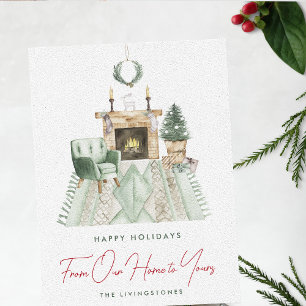 Cartes Pour Fêtes Annuelles Noël cosy de chez nous à chez vous