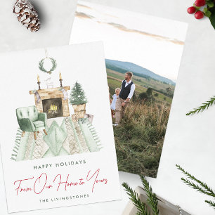 Cartes Pour Fêtes Annuelles Noël cosy de chez nous à vos vacances photo