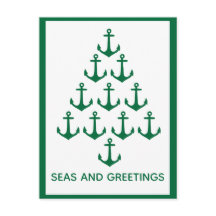 Noël côtier d'arbre nautique d'Ancre