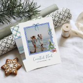 Cartes Pour Fêtes Annuelles Noel côtier | Élégante photo de Noël côtier