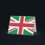 Cartes Pour Fêtes Annuelles Noël couleurs Union Jack<br><div class="desc">Motifs basés sur le drapeau Union Jack britannique dans les couleurs de Noël.</div>