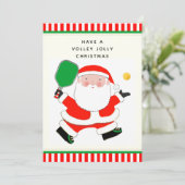 Cartes Pour Fêtes Annuelles Noël créatif de Pickleball (Debout devant)