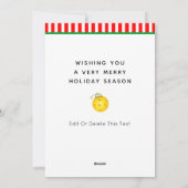 Cartes Pour Fêtes Annuelles Noël créatif de Pickleball (Dos)