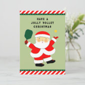 Cartes Pour Fêtes Annuelles Noël créatif de Pickleball (Debout devant)