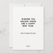 Cartes Pour Fêtes Annuelles Noël créatif de Pickleball (Dos)