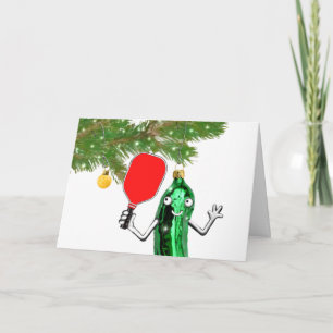 Cartes Pour Fêtes Annuelles Noël créatif du pickball
