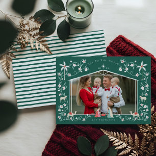 Cartes Pour Fêtes Annuelles Noël Crèche religieuse Scène Famille Photo