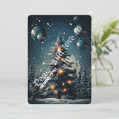 Cartes Pour Fêtes Annuelles Noël crépusculaire (Debout devant)