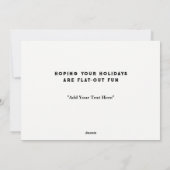 Cartes Pour Fêtes Annuelles Noël cycliste (Dos)