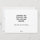 Cartes Pour Fêtes Annuelles Noël cycliste (Dos)