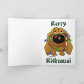 Cartes Pour Fêtes Annuelles Noël Dachshund (Intérieur)