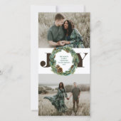 Cartes Pour Fêtes Annuelles Noël d'Acorn Wreath (Devant)