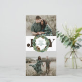 Cartes Pour Fêtes Annuelles Noël d'Acorn Wreath (Debout devant)