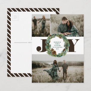 Cartes Pour Fêtes Annuelles Noël d'Acorn Wreath