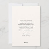 Cartes Pour Fêtes Annuelles Noël d'affaires bleu marine et vert (Dos)