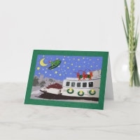 Noël d'alligator d'écrevisses de bateau de la