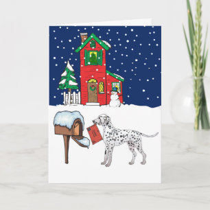 Cartes Pour Fêtes Annuelles Noël dalmate