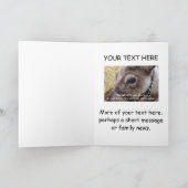 Cartes Pour Fêtes Annuelles Noël d'Alpaca (Intérieur)