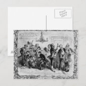 Cartes Pour Fêtes Annuelles Noël dans le Hall de l'employé (Devant / Derrière)