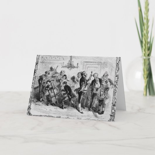 Cartes Pour Fêtes Annuelles Noël dans le Hall de l'employé (Devant)