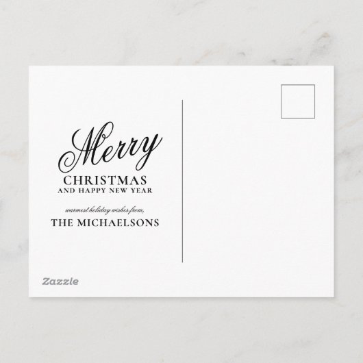 Cartes Pour Fêtes Annuelles Noël dans le quartier Petit Champlain, Québec (Dos)