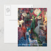 Cartes Pour Fêtes Annuelles Noël dans New York Post Card (Devant / Derrière)