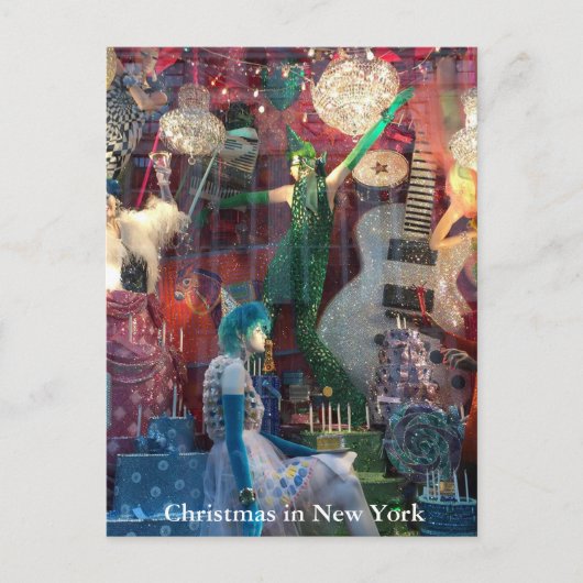 Cartes Pour Fêtes Annuelles Noël dans New York Post Card (Devant)