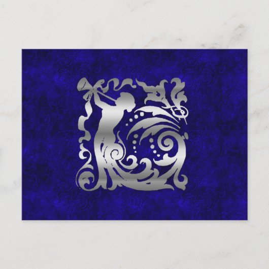 Cartes Pour Fêtes Annuelles Noël d'argent décoratif (Devant)