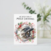 Cartes Pour Fêtes Annuelles Noël de baseball  (Debout devant)