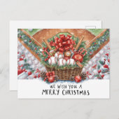 Cartes Pour Fêtes Annuelles Noël de baseball (Devant / Derrière)