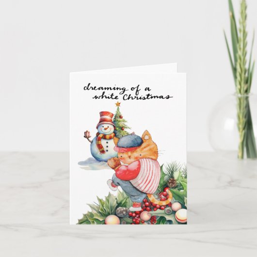 Cartes Pour Fêtes Annuelles Noël de baseball (Devant)