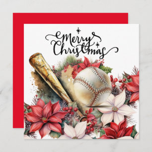 Cartes Pour Fêtes Annuelles Noël de baseball