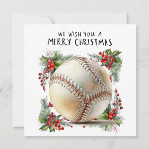 Cartes Pour Fêtes Annuelles Noël de baseball