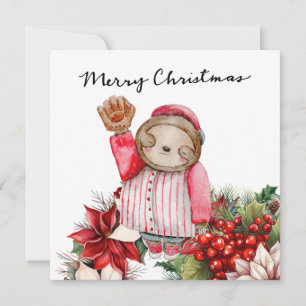 Cartes Pour Fêtes Annuelles Noël de baseball