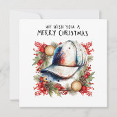 Cartes Pour Fêtes Annuelles Noël de baseball (Devant)