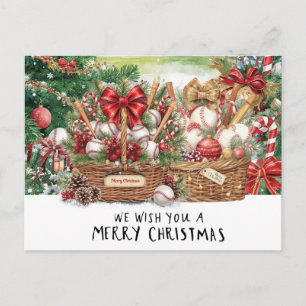 Cartes Pour Fêtes Annuelles Noël de baseball